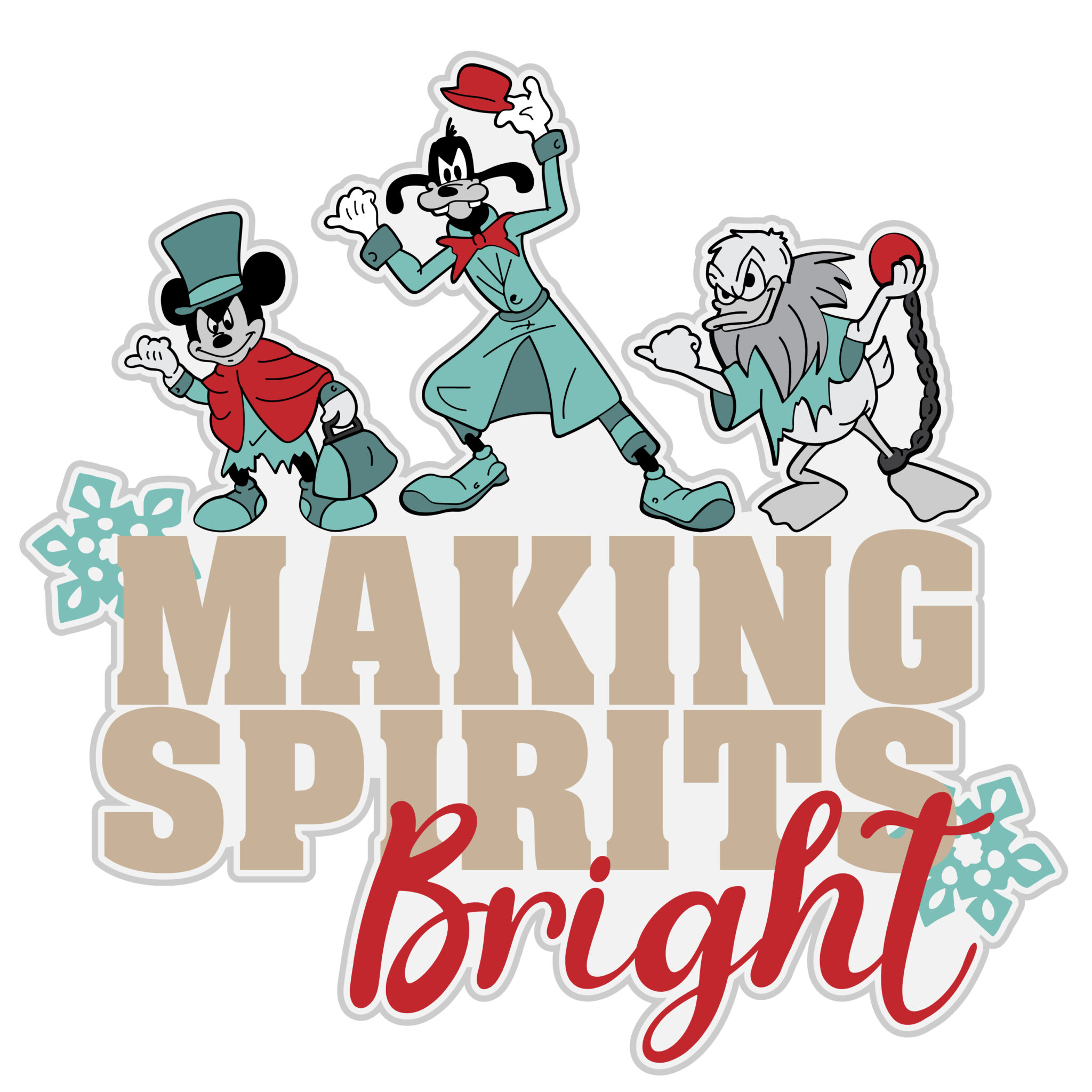 Making Spirits Bright Round The Clock - Family Personalized Custom Ornament - Acrylic Custom Shaped - Christmas Gift For Family Members