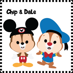 Chip and Dale as Mickey and Donald