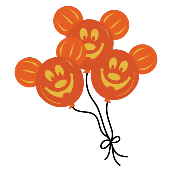 Mickey Pumpkin Head Balloons