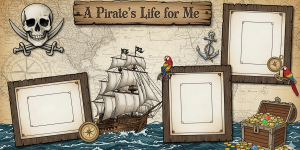 A Pirate's Life For Me Double Spread Print